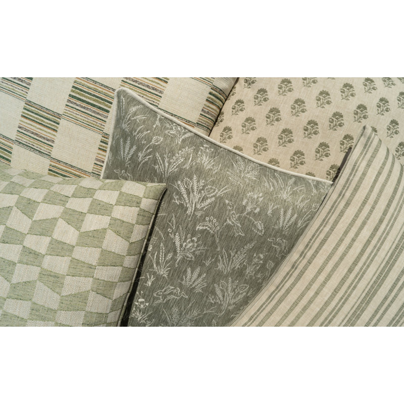 Wilkie Square Pillow Cover & Insert, Fern, Square 20"