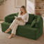 Canapé-lit pliable 2 en 1 avec tissu chenille texturé