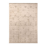 Rug & Kilim’S Scandinavian Geometric Beige And Gray Wool Pile Rug