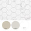 Carreau de mosaïque murale en verre recyclé hexagonal mat 1,88 po x 1,88 po-45293119