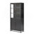 76.75'' Tall Display Cabinet With Glass Doors And LED Lights, Steel Curio Cabinet With 3-Sided Glass, Pantry Cabinet With Storage For Hallways, Livingroom Kitchen Home Decor & Office-2072428388