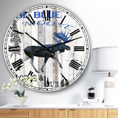 Horloge murale surdimensionnée The Blue Moose
