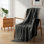 Plaid tricoté doux, léger et confortable, décoratif pour canapé, 127 x 152 cm