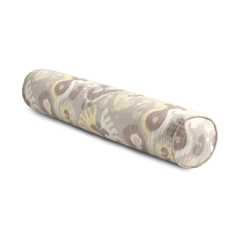 Indian Summer Linen Bolster Pillow Cover & Insert, 9" x 48"
