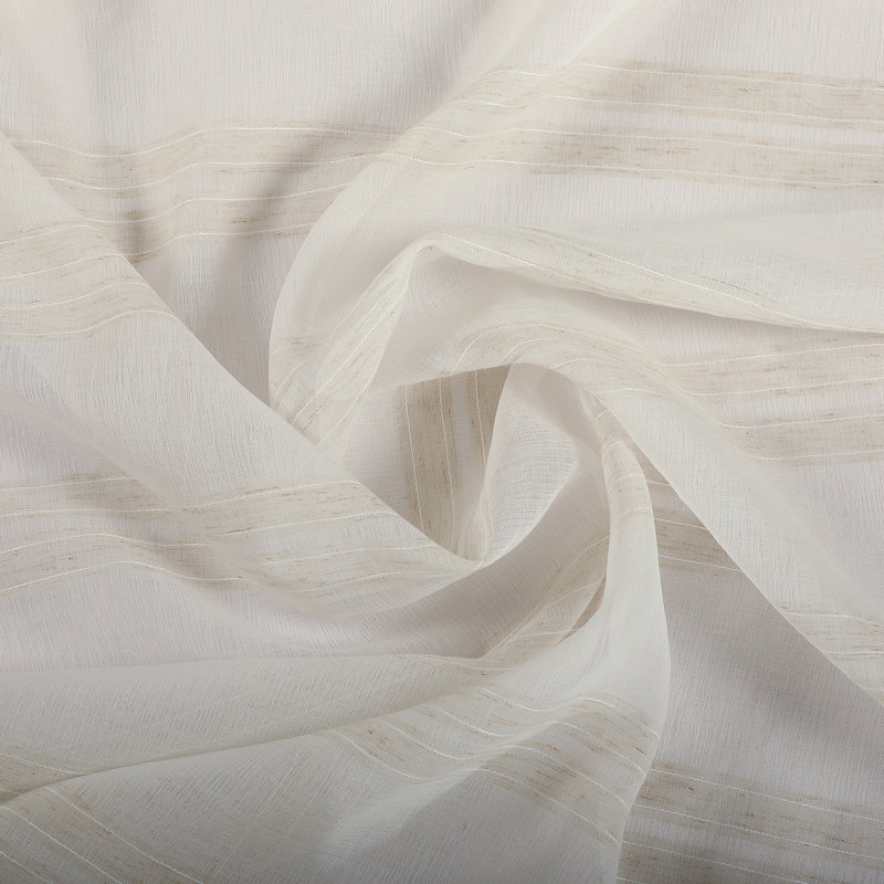 Keyonah Striped Sheer Curtains Pair