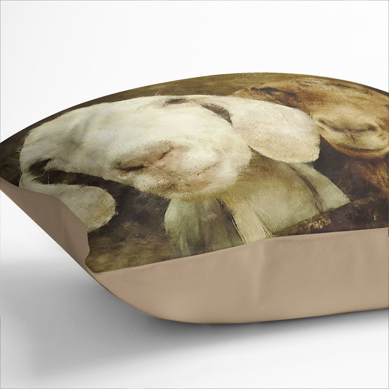 Square Cushion, 40cm H x 40cm W x 15cm D, Stone