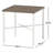 Rominna 35.6" W Square Outdoor Bar Table with Umbrella Hole 