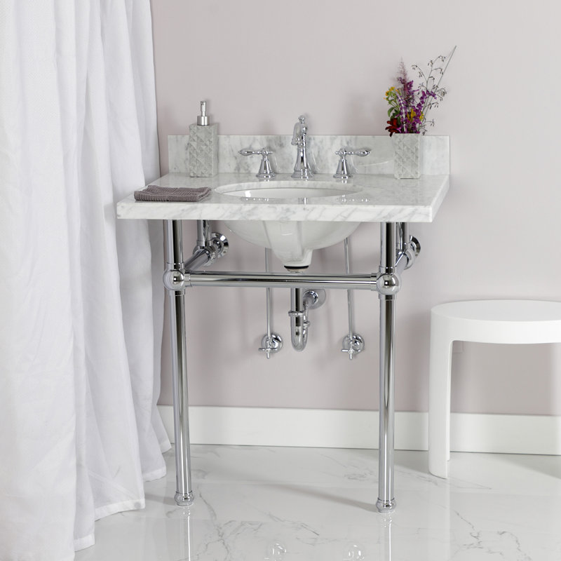 Ensemble de fournitures de plomberie traditionnel Kingston avec garniture en P et siphon, Chrome