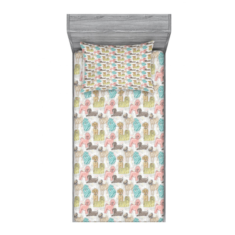 Microfiber Sheet Set, Twin XL Sheet Set with Fitted Sheet