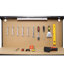 Établi en acier avec rangement pour outils et atelier avec table pour tiroirs et panneau perforé, 4 prises CA et 2 ports USB