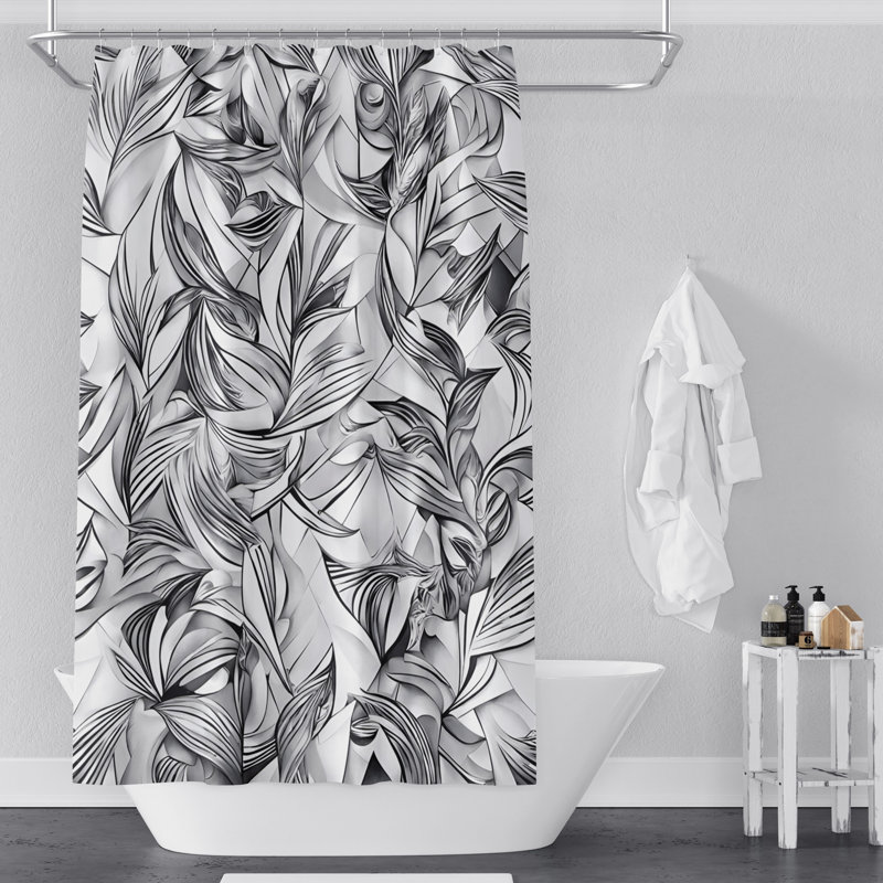 Rideau de douche Anyuta, H 72 po x l 70 po
