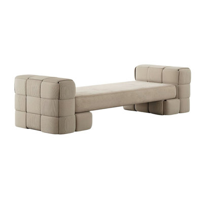 Light luxury bed end stool casual sofa stool Faux Leather Upholstered Bench