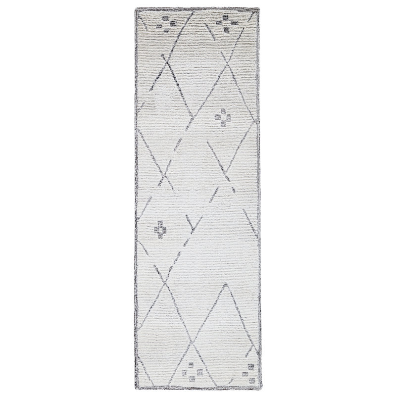 Carolan Hand Tufted Wool Indoor Rug, Runner 2'6" x 8'