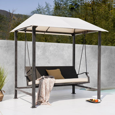 Balancelle d'extérieur avec auvent 3 places Grand Patio