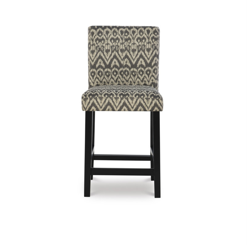 Barahona Upholstered Counter Stool, Driftwood, Counter Stool (24” Seat Height)