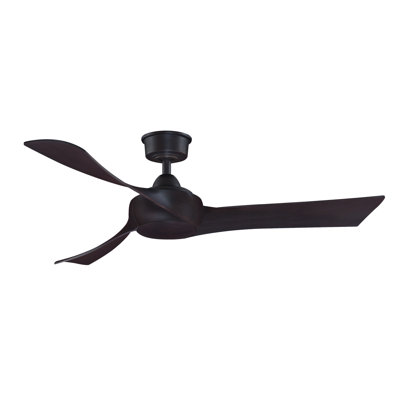 Wrap Custom 52 inch Indoor/Outdoor Ceiling Fan - Dark Bronze with Dark Walnut blades