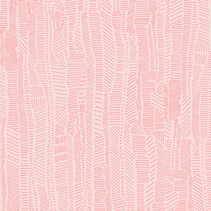 Rouleau de papier peint L 24 pi x l 25 po Linear Field, Rose poudré