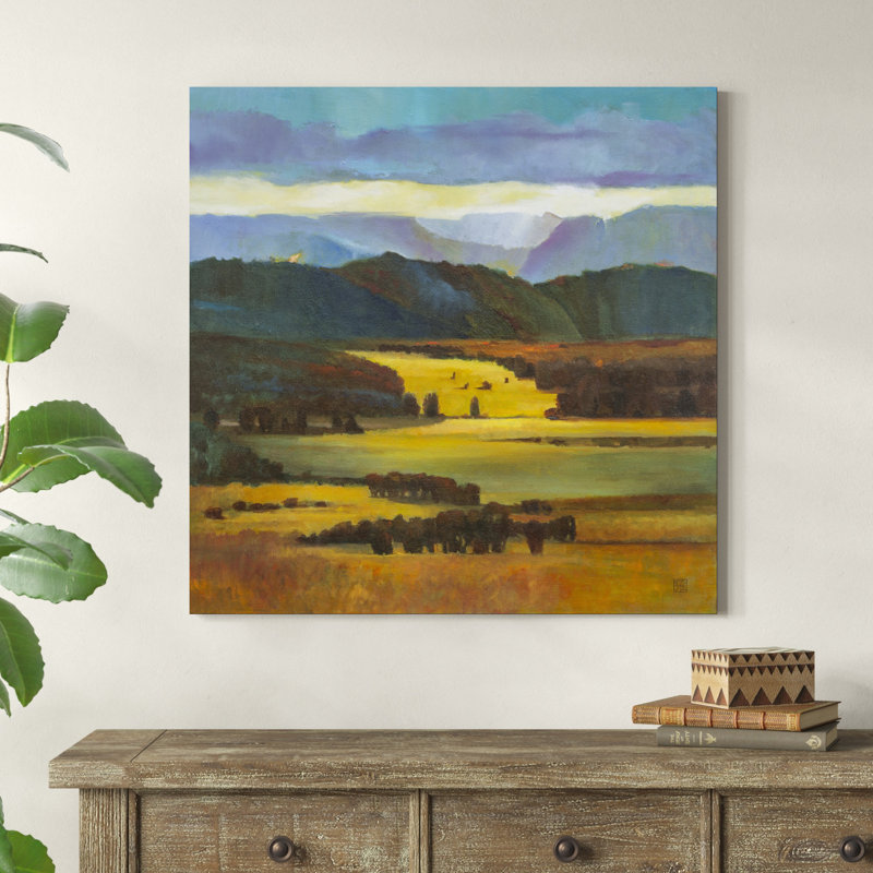 " Mountain Light " by Judith DAgostino, 30" H x 30" W x 1.25" D