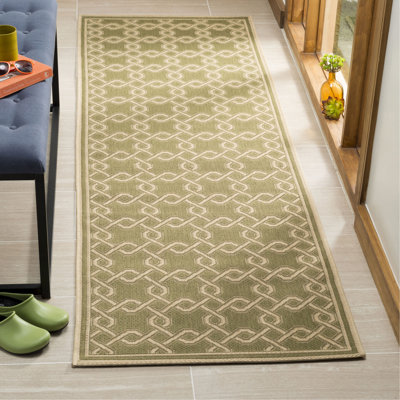 Tapis d'intérieur / extérieur à motif géométrique Martha Stewart