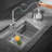 HIGOLD BN1.0 Single Handle Pull Down Kitchen Faucet With IF Award, Brushed Steel Finished-100209672