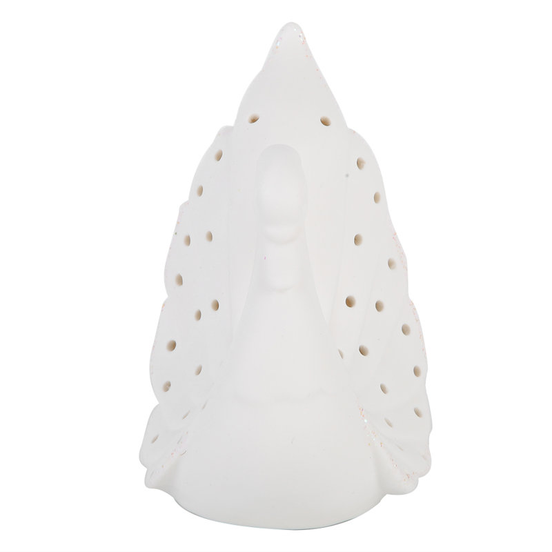 Lampe de décoration en céramique pour chambre à coucher avec pile Lovely Delicate Swan