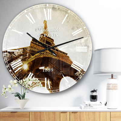 Horloge murale Paris Tour Eiffel