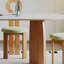 Oval-shaped household dining table-763884054