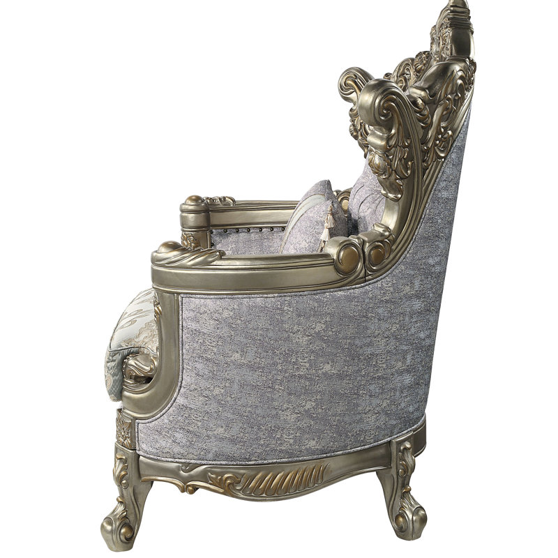 Chaise Miliani en bronze antique / gris