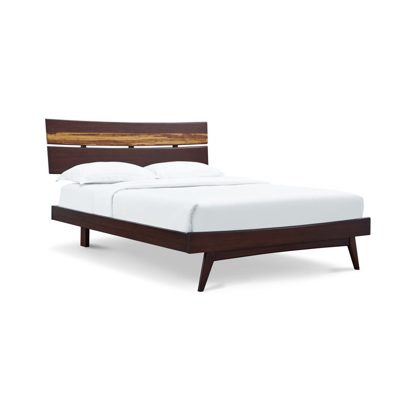 Lucinda Solid Wood Slat Bed, California King, Sable