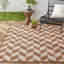 Tapis intérieur / extérieur orange / ivoire Nicole-67637862