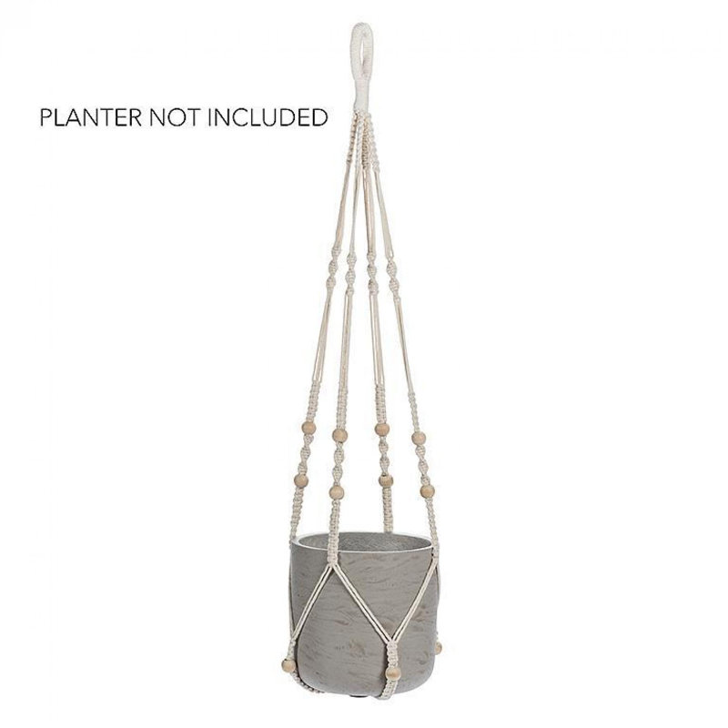 Support à plante suspendu Macrame