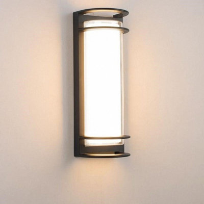 Thery 30W Black White Aluminum IP65 3000K Waterproof Outdoor Integrated LED Wall Light
