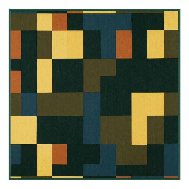 Tiled Horizon Rug, Square 6'
