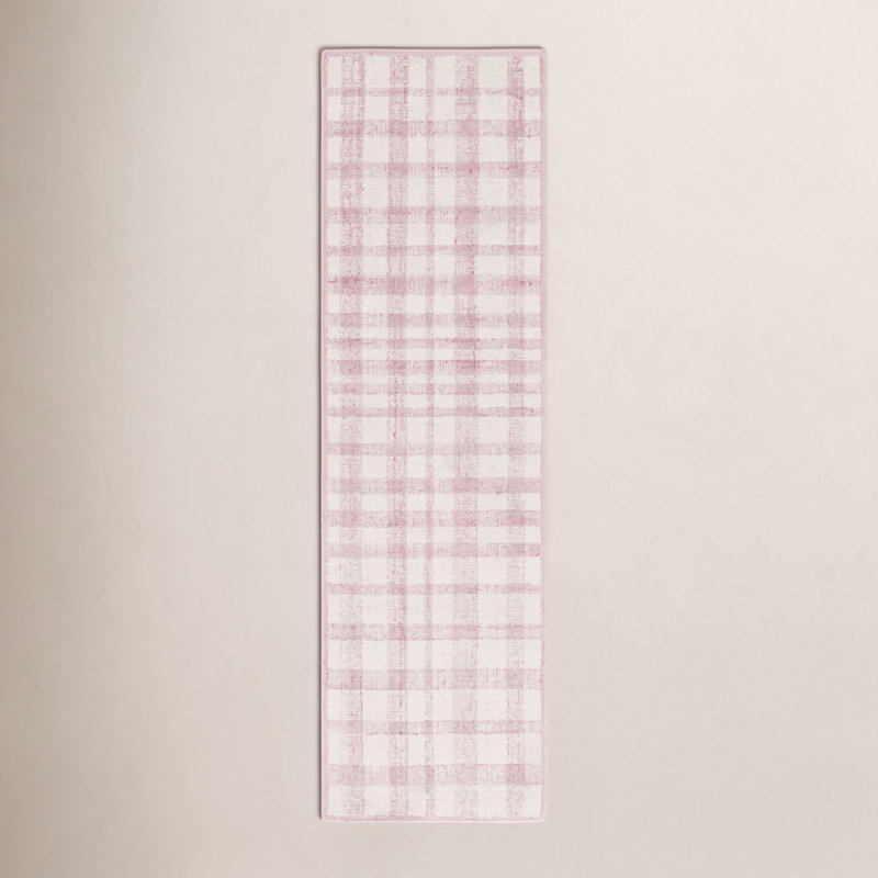 Tapis performance à carreaux touffetés Chauncey, Tapis de couloir 2 pi 3 po x 8 pi