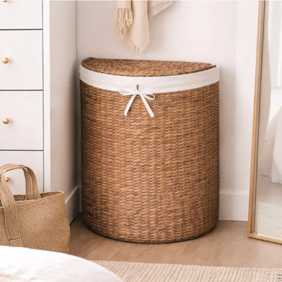 Half Moon Round Laundry Hamper