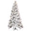 Atka Flocked Artificial Christmas Tree with LED Clear/White Lights with Stand-339181004