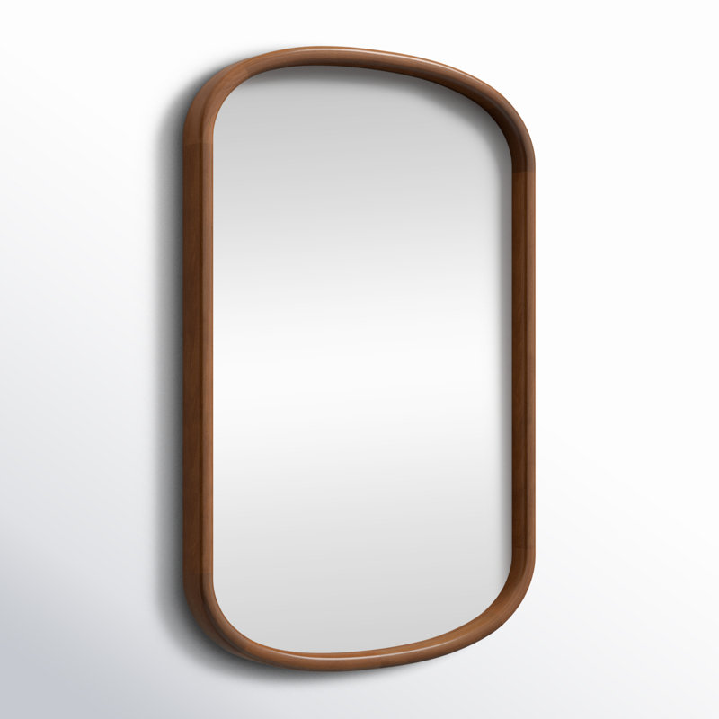 Miroir Brayton, Verticale, Noyer brun