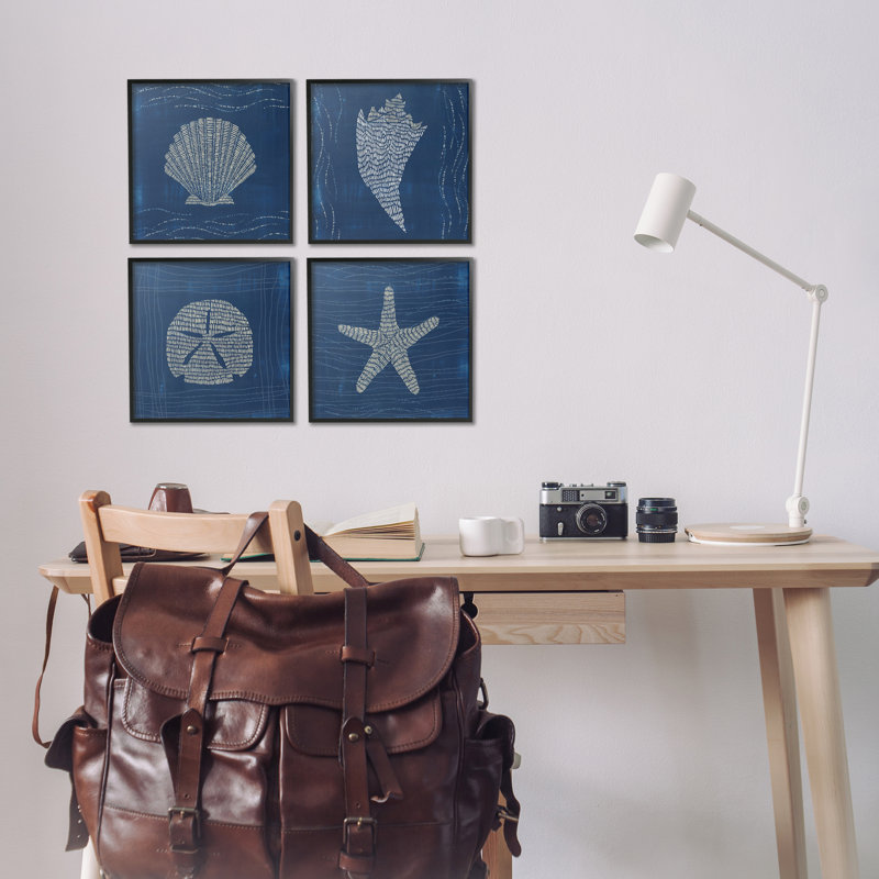 «Sea Life Portraits» par Jetty Home, LLC, Giclée encadrée noir minuit, H 12 po x l 12 po