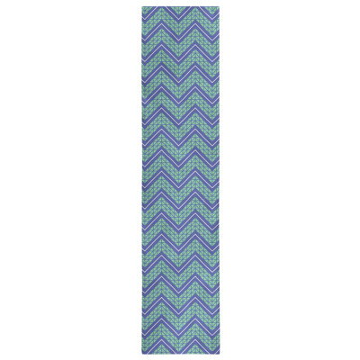 Stephenie Classic Hand Drawn Chevron Table Runner