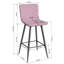 Agda Upholstered Counter Stool with Metal Frame-34078029