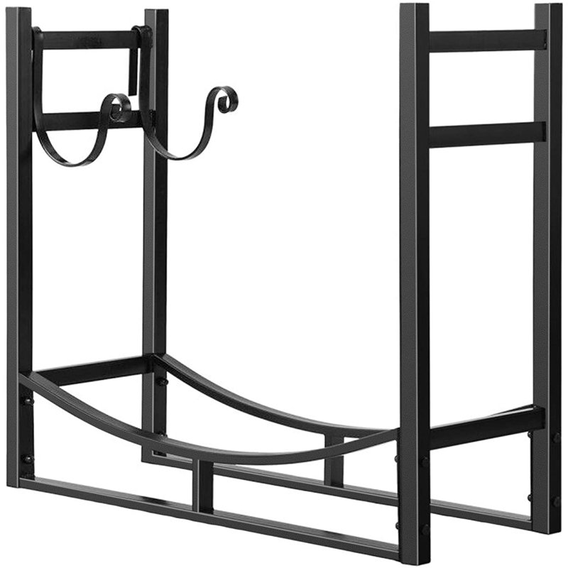 Support à bûches en bois l 13 po x P 33 po Herwiga