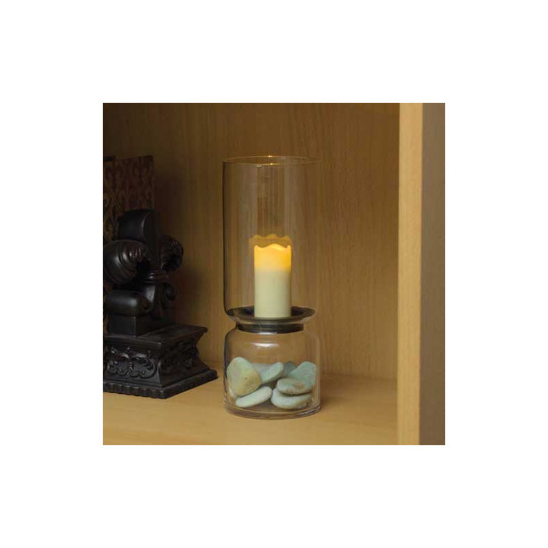 Bougie de lampions à plateau ondulé en cire