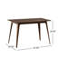 Ensemble de table de salle à manger moderne Mid-Century avec structure en bois d'hévéa pour la maison et la famille