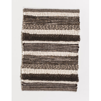 Kace Striped Wool Area Rug