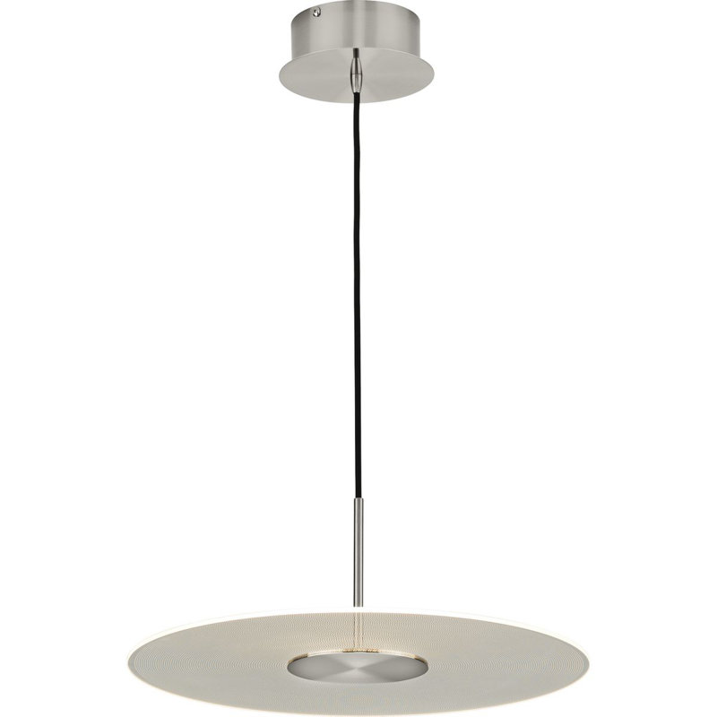 Mcduff 1 - Light LED Unique/Statement Pendant, Brushed Nickel