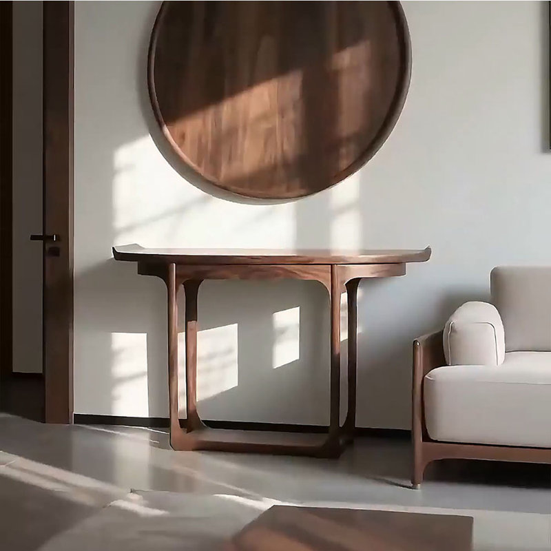 Nouvelle table d'entrée en bois de style chinois, H 35,4 po x l 55 po x P 15,7 po