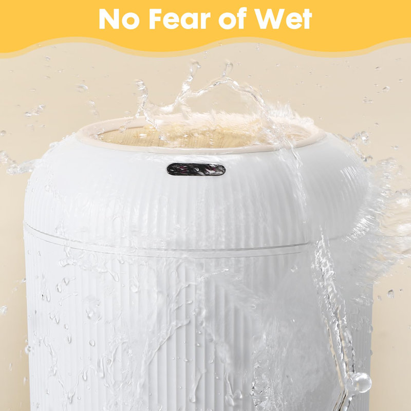 3 Gallon / 11L Motion sensor Garbage Bin with Removable Legs, White