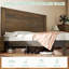 Base de lit plateforme en bois massif avec tête de lit 48,6 po Bilal-726222998-726222996
