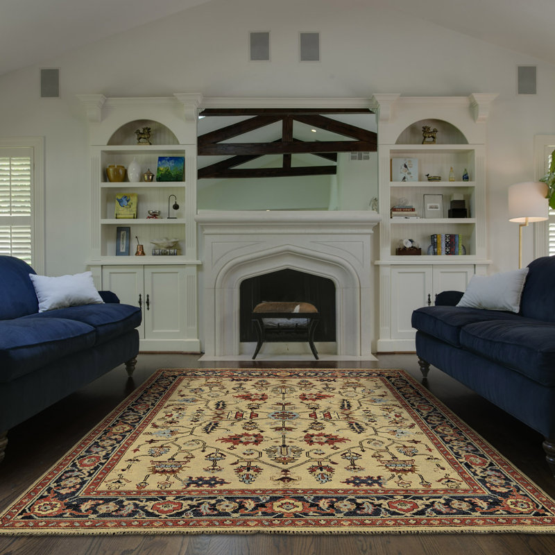 Herta Wool Oriental Indoor Rug, Rectangle 7'9" x 9'9"