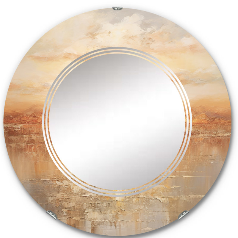 Statenline - Miroir mural rond, 24 po x 24 po